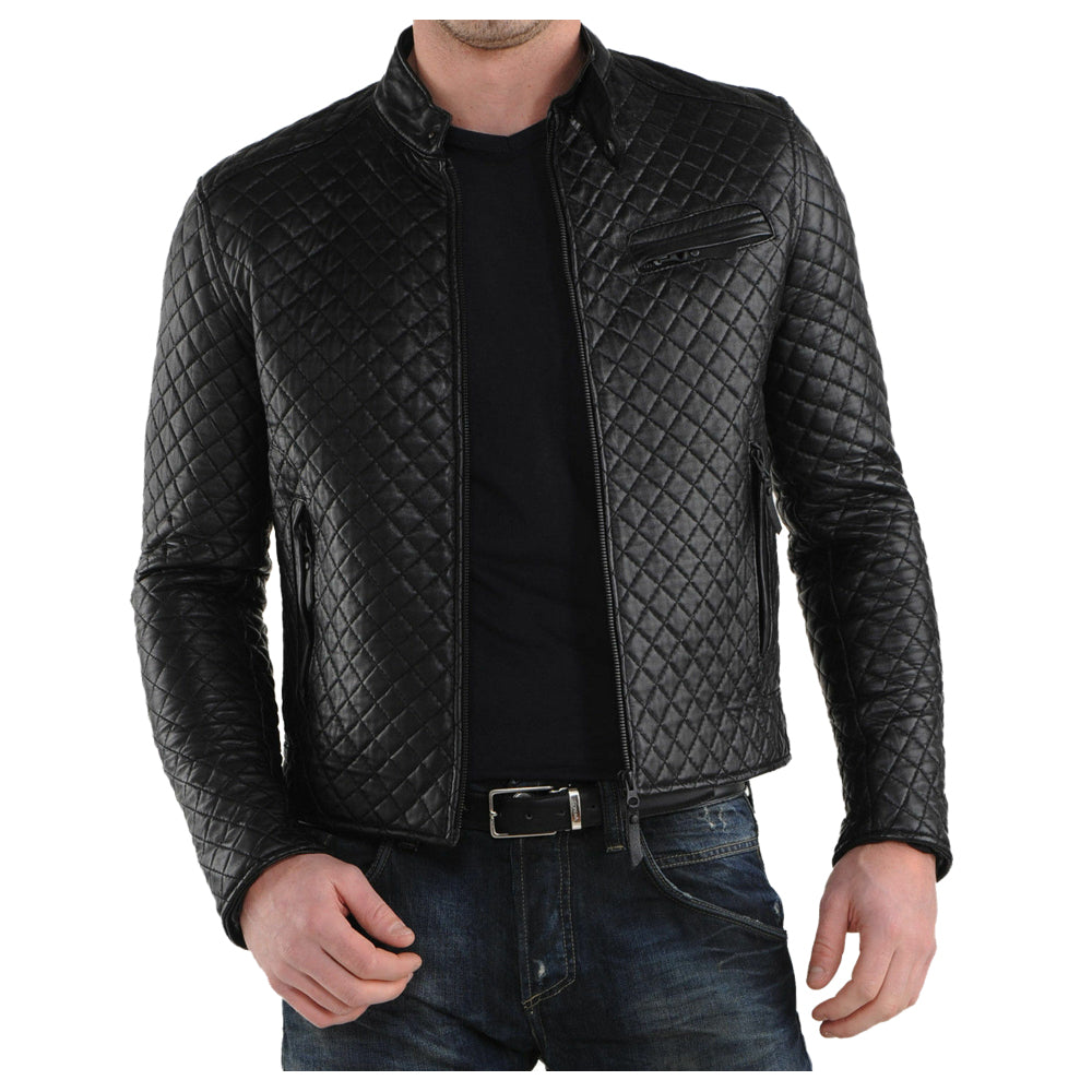 Veste de moto élégante pour homme