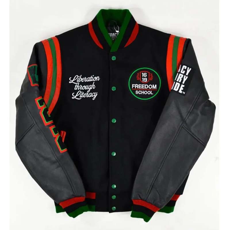 1619 Freedom School Motto 2.0 Collegejacke