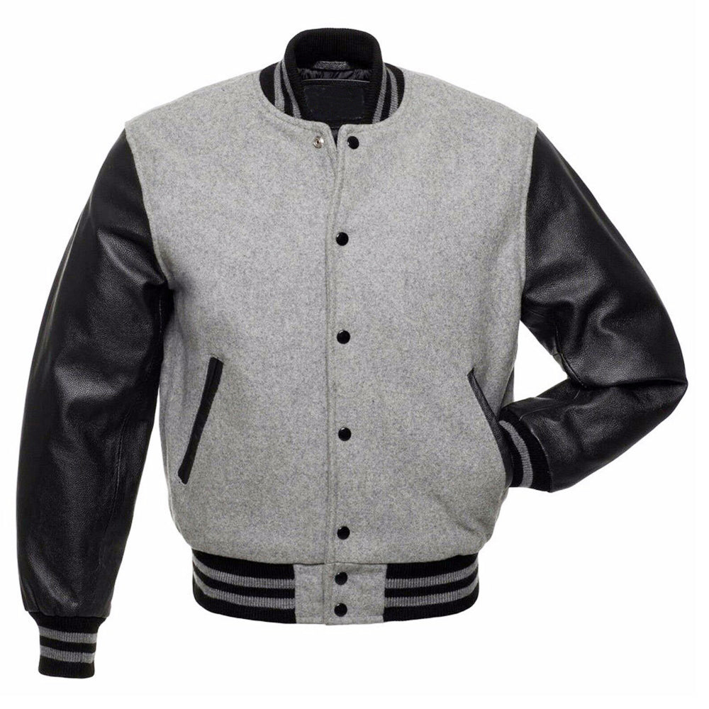 Veste de baseball multicolore style bombardier universitaire 