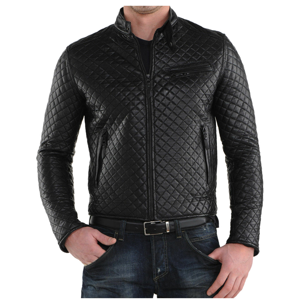 Veste de moto élégante pour homme