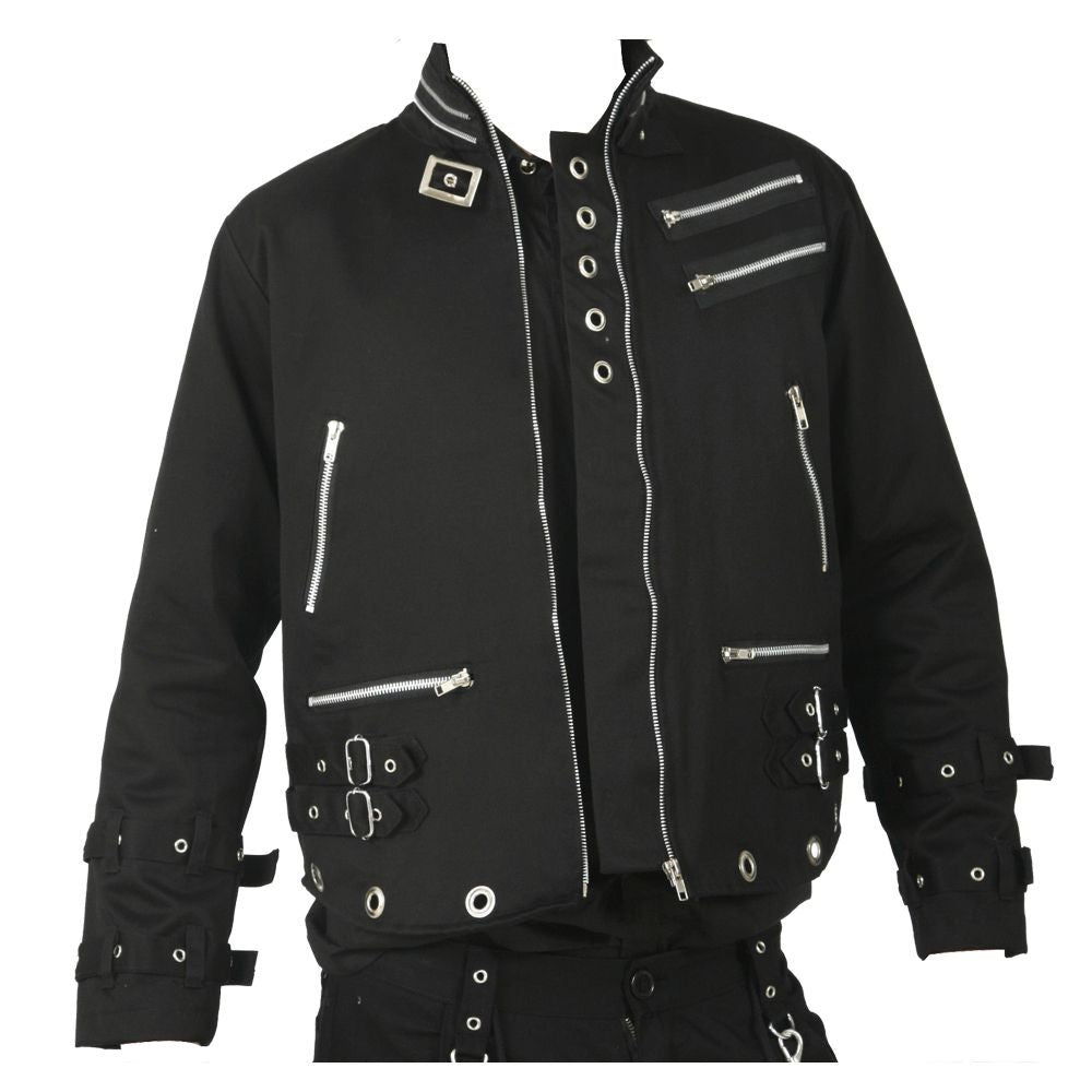 Veste gothique à œillets pour hommes punk