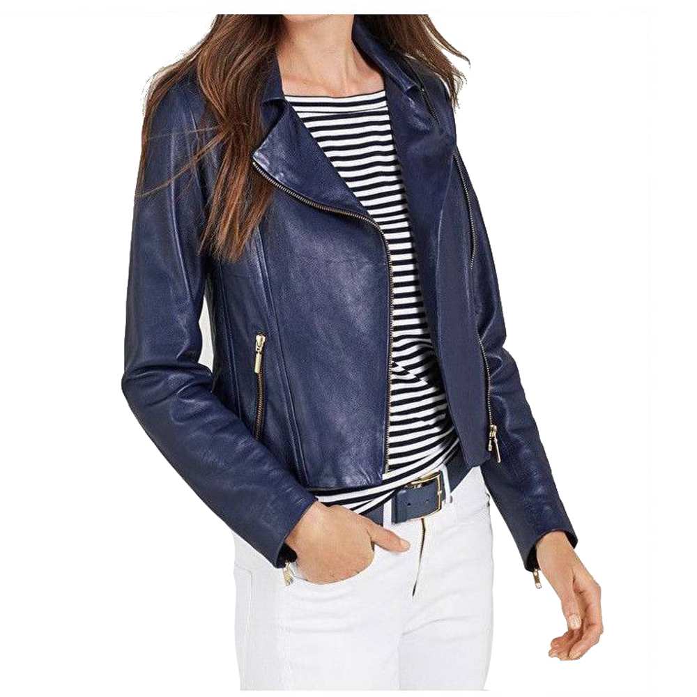 Veste de moto en cuir pour femme Ruth Langsford 