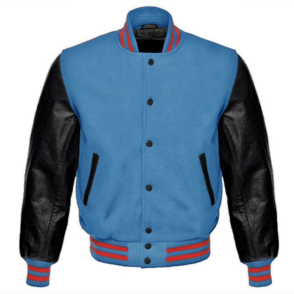 Veste de baseball multicolore style bombardier universitaire 