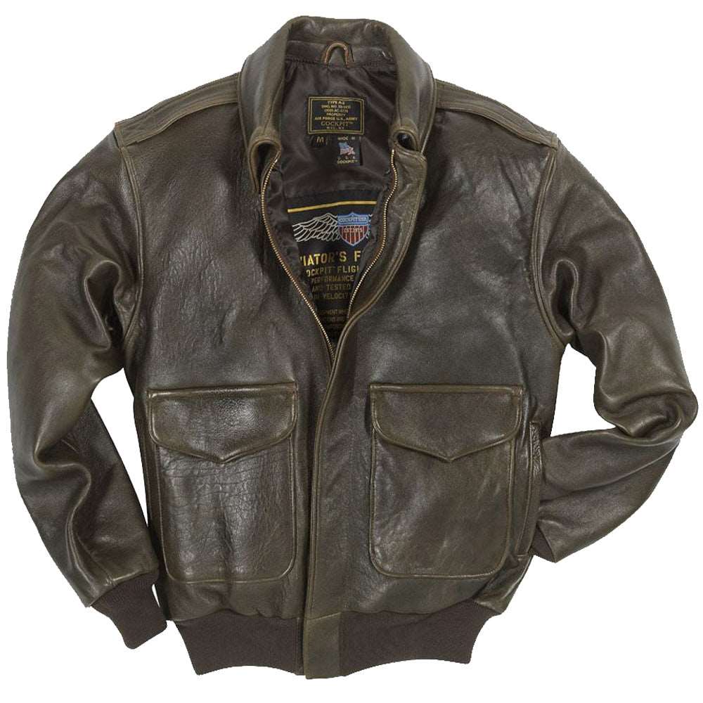 Veste en cuir pour pilote A-2 - 100 missions