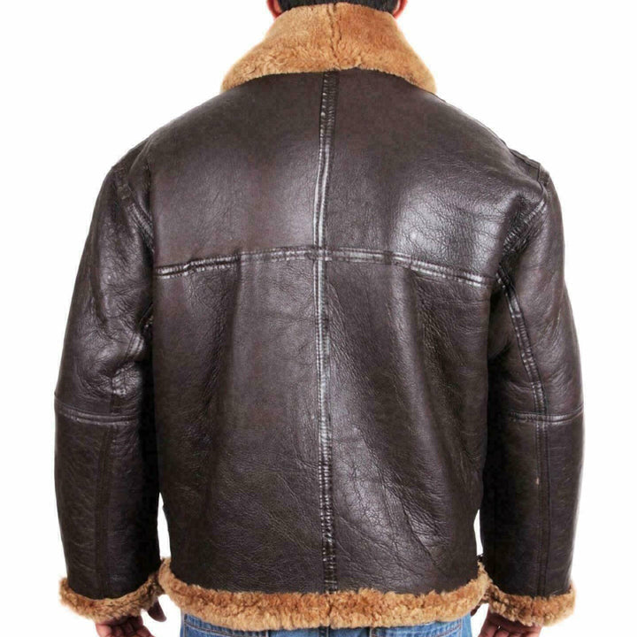 Blouson aviateur en peau de mouton B3 RAF pour homme