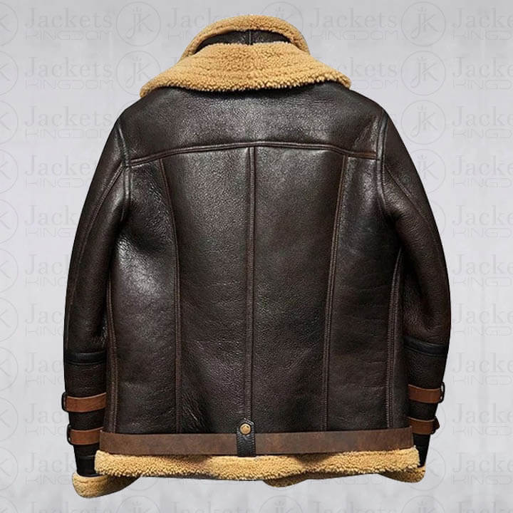 B3 Flight Sheepskin Aviator Shearling Leather Jacket