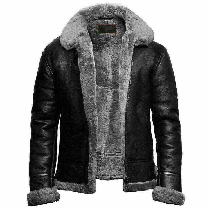 Veste en peau de mouton retournée B3 RAF Aviator Flight pour homme