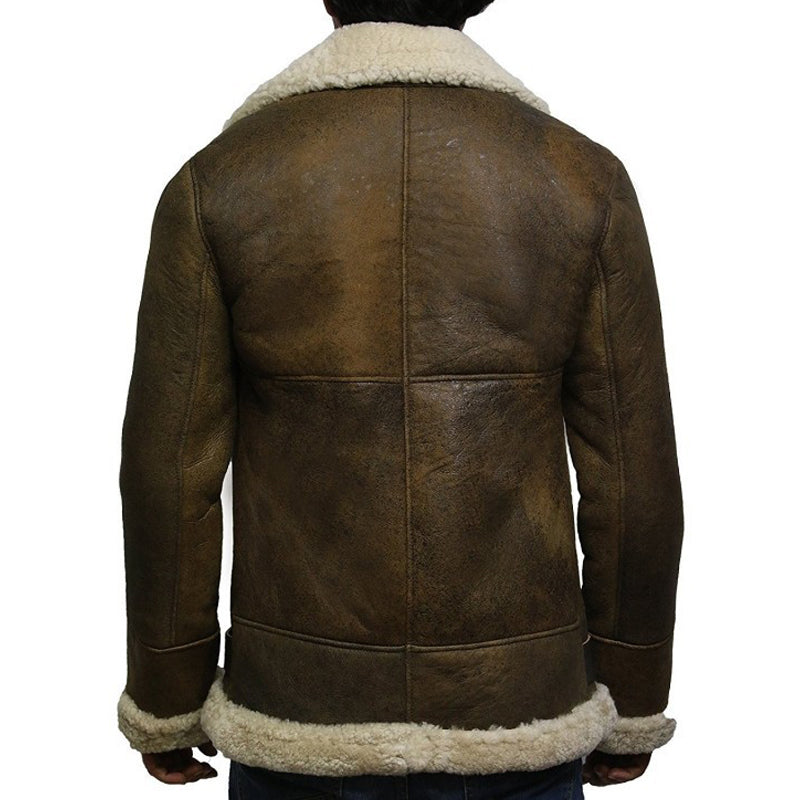 Veste aviateur en peau de mouton pour homme Flying Bomber