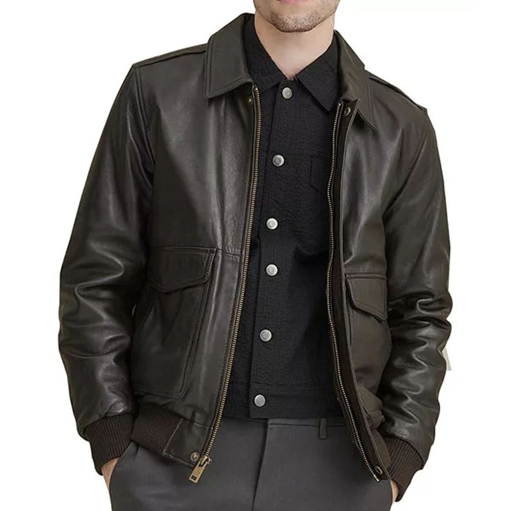 Veste aviateur marron A-2 Flight pour homme