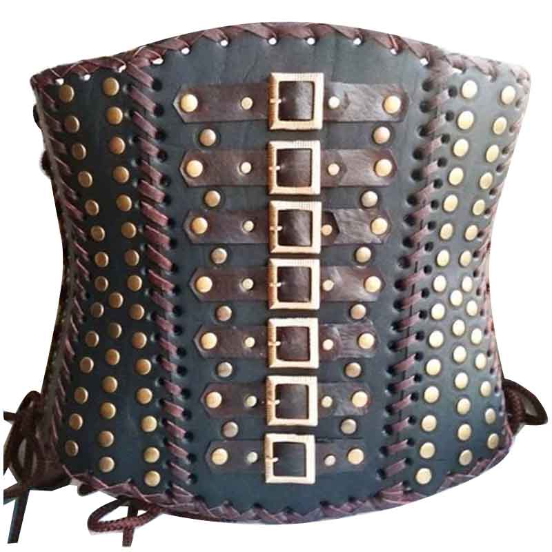 Bustier gothique steampunk pour femme avec baleines en acier vintage et chaînes