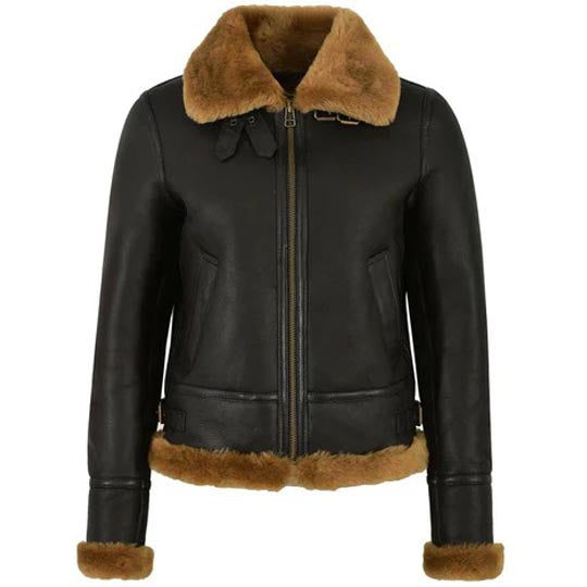 Blouson aviateur en peau de mouton pour femme B3 Raf Aviator