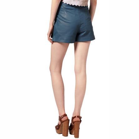 Short en cuir chaud pour femme