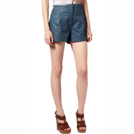 Short en cuir chaud pour femme