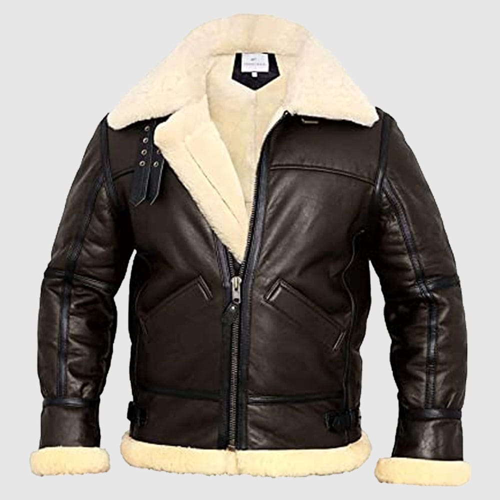 Blouson aviateur en peau de mouton B3 Bomber