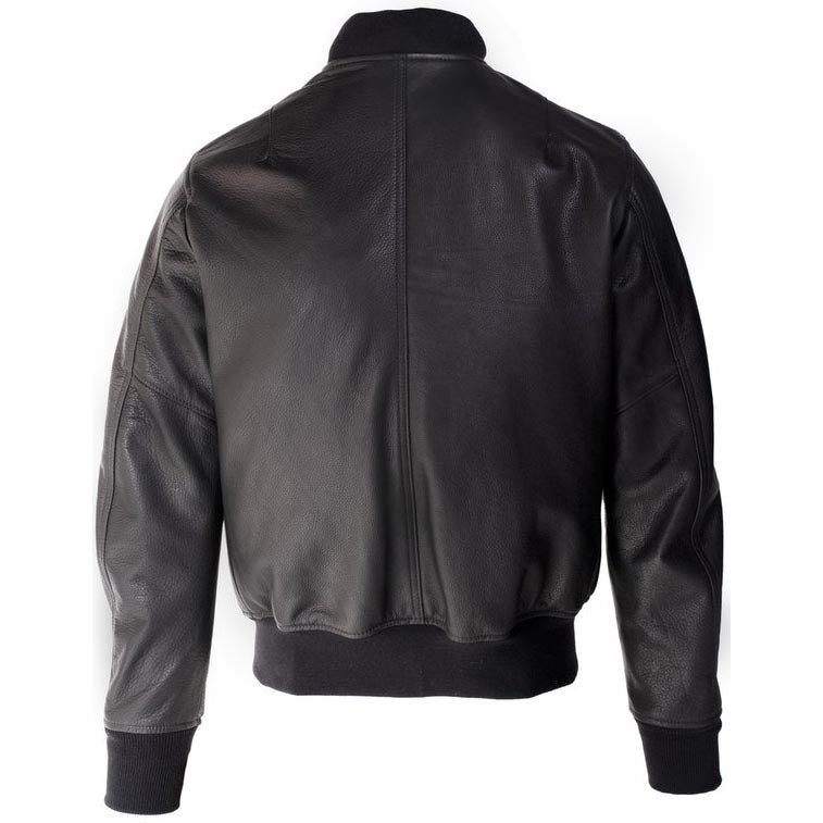 Blouson aviateur en cuir de vache