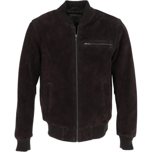 Blouson aviateur en daim BlackShadow pour homme