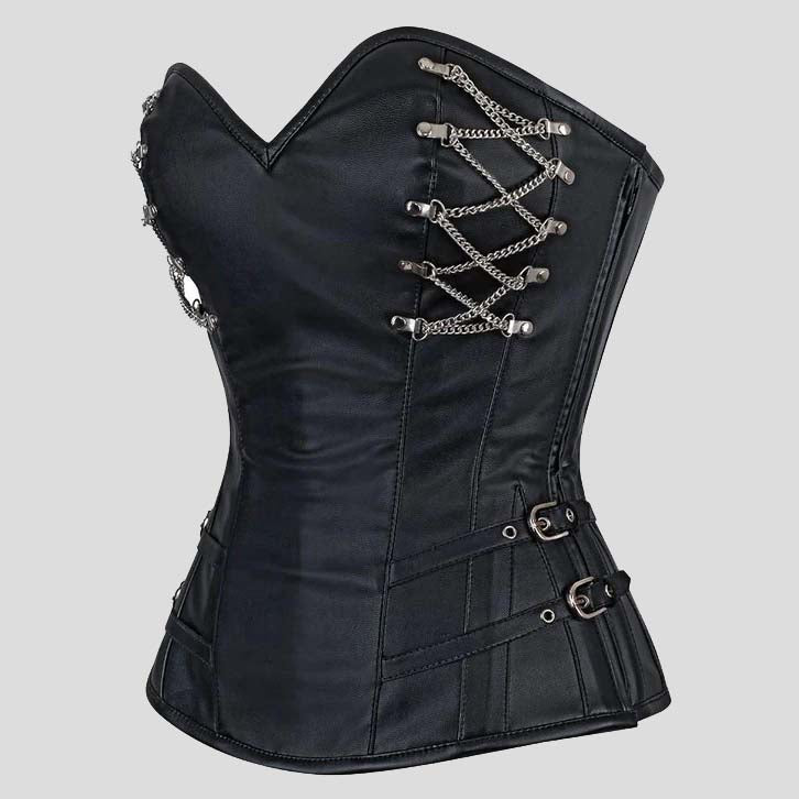 Corset en cuir nappa de mouton Cerys