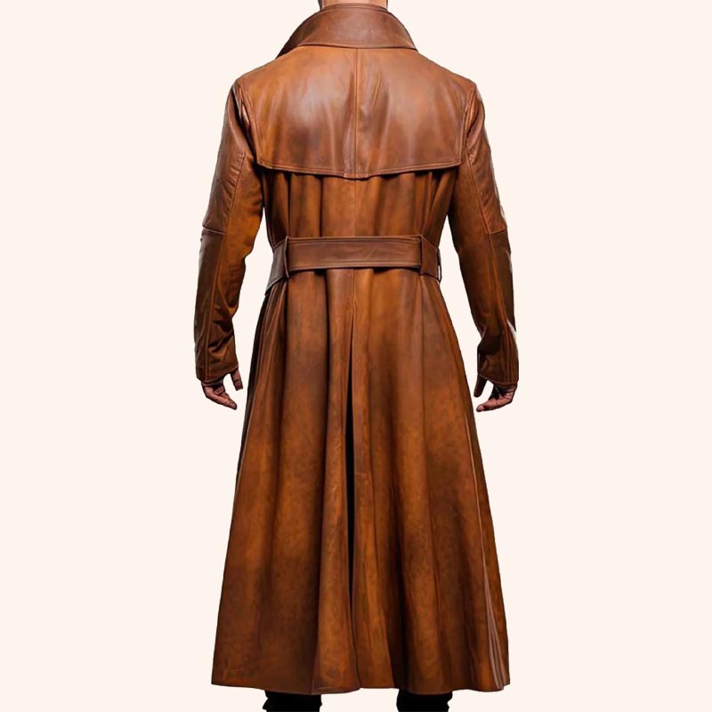 Manteau en peau de mouton véritable marron cacahuète vieilli pour homme