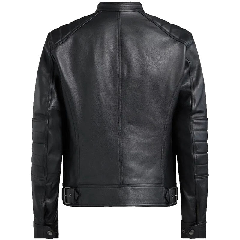 Veste en cuir tendance Belstaff Riser noire