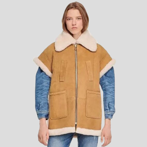 High-Quality Vintage Women's Shearling Vest