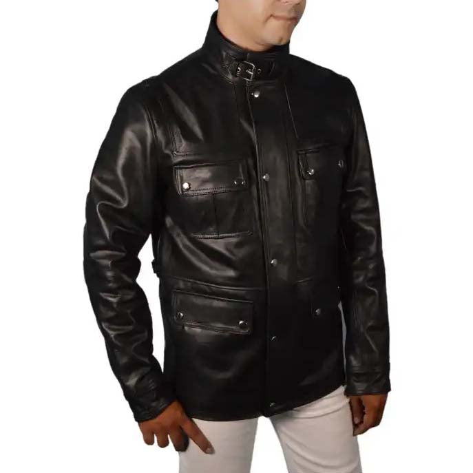 24 Live Another Day – Schwarze Lederjacke von Jack Bauer