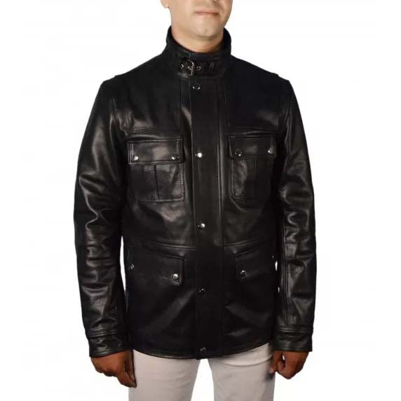 24 Live Another Day – Schwarze Lederjacke von Jack Bauer