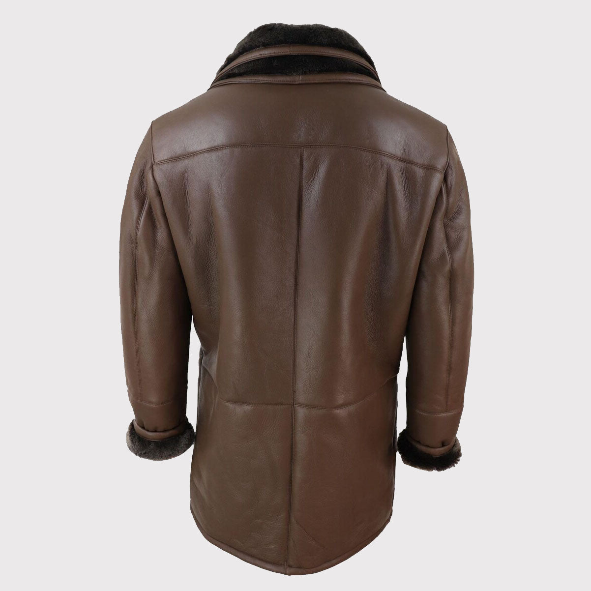 Manteau 3/4 en peau de mouton pour homme