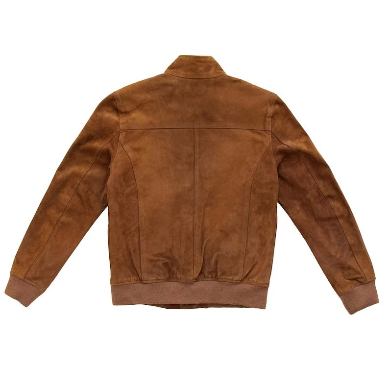 Blouson aviateur en cuir suédé A-1 Flight pour homme