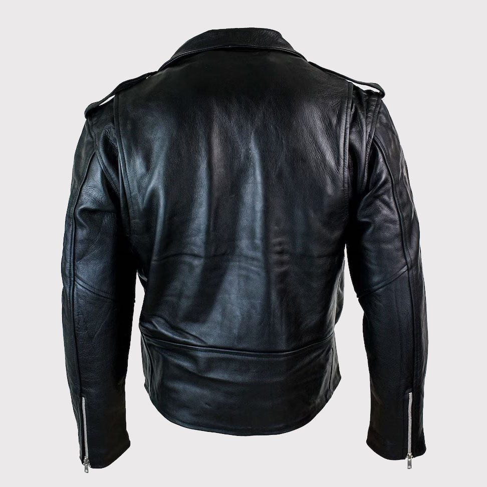 Veste motard rétro style Brando pour homme