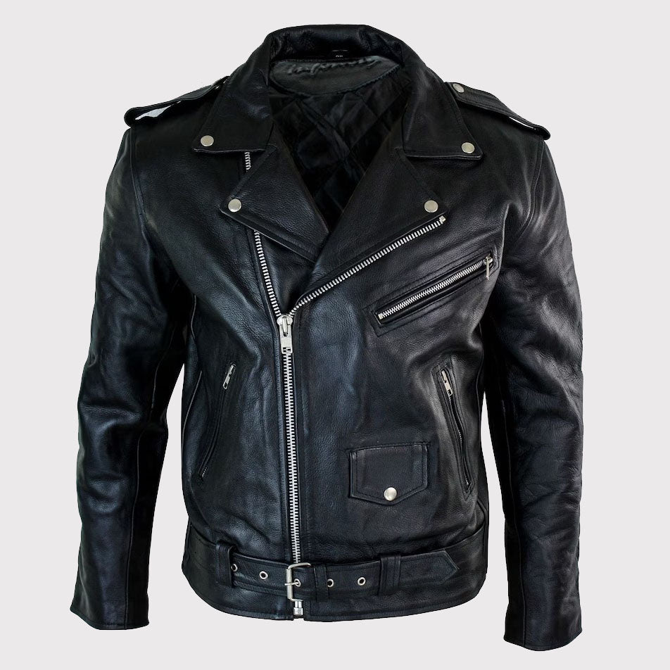 Veste motard rétro style Brando pour homme