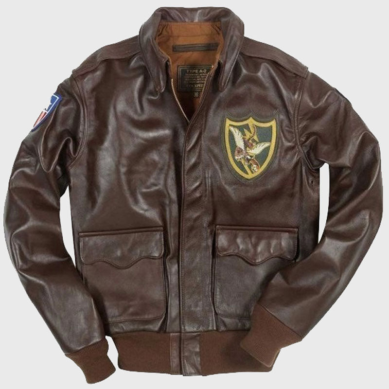 Veste en cuir pour homme du groupe de chasseurs Flying Tigers A-2