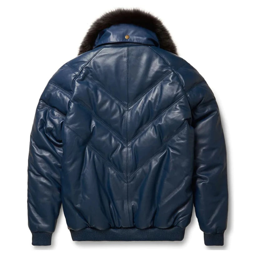 Veste V-Bomber bleu marine pour homme