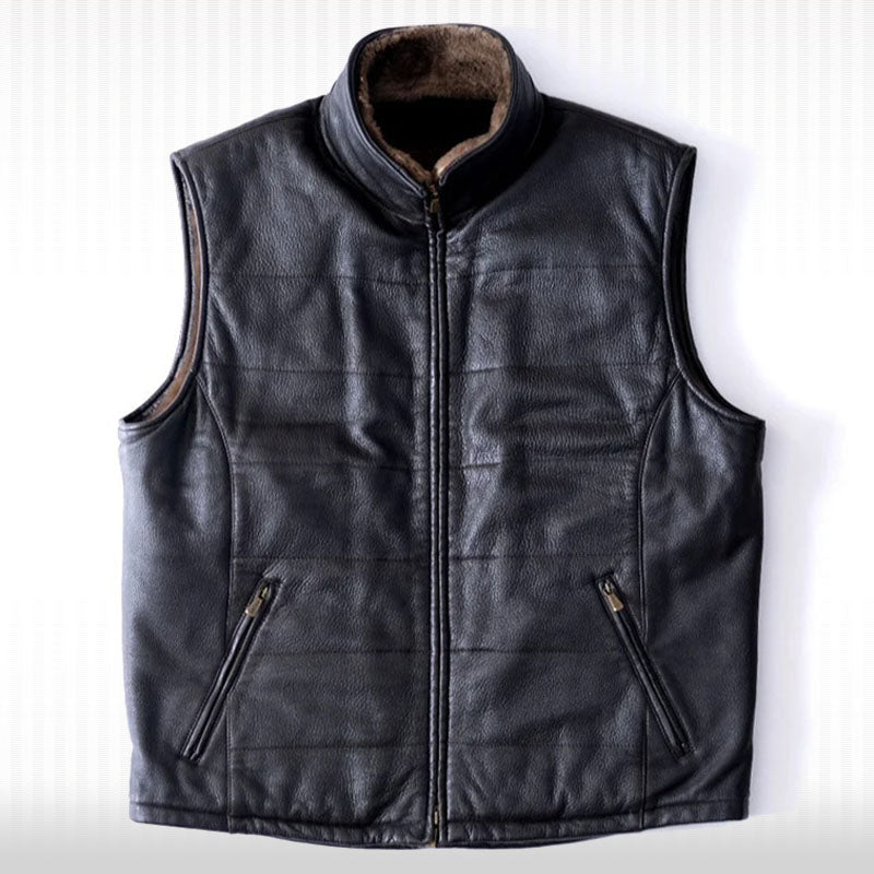 Gilet en peau de mouton pour homme