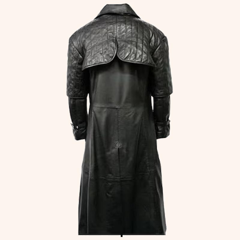 Manteau trench-coat vampire matrix steampunk en cuir