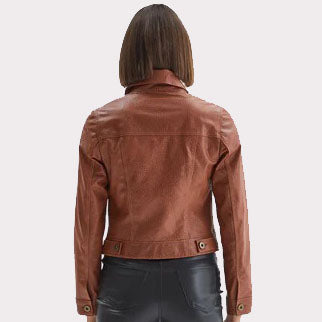 Veste en cuir pour femme Whiskey Western